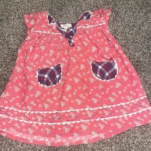 Matilda Jane Evelyn corduroy dress 18-24 months pink floral pocket